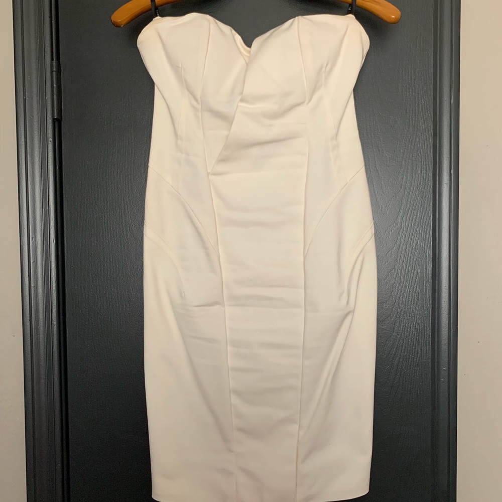 An elegant cream dress